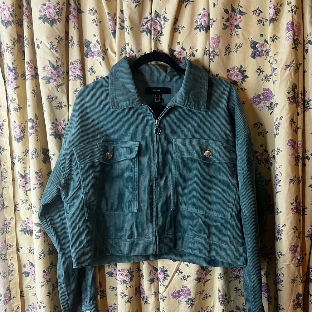 Never Worn Blue Corduroy Jacket, Size XL